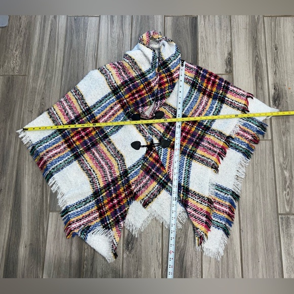 Multi Colored Poncho Like New - Picture 2 of 10
